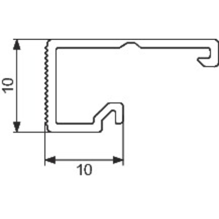 Goulotte 1 compartiment - 10 x 10 mm - Viadis - Planet wattohm - 2