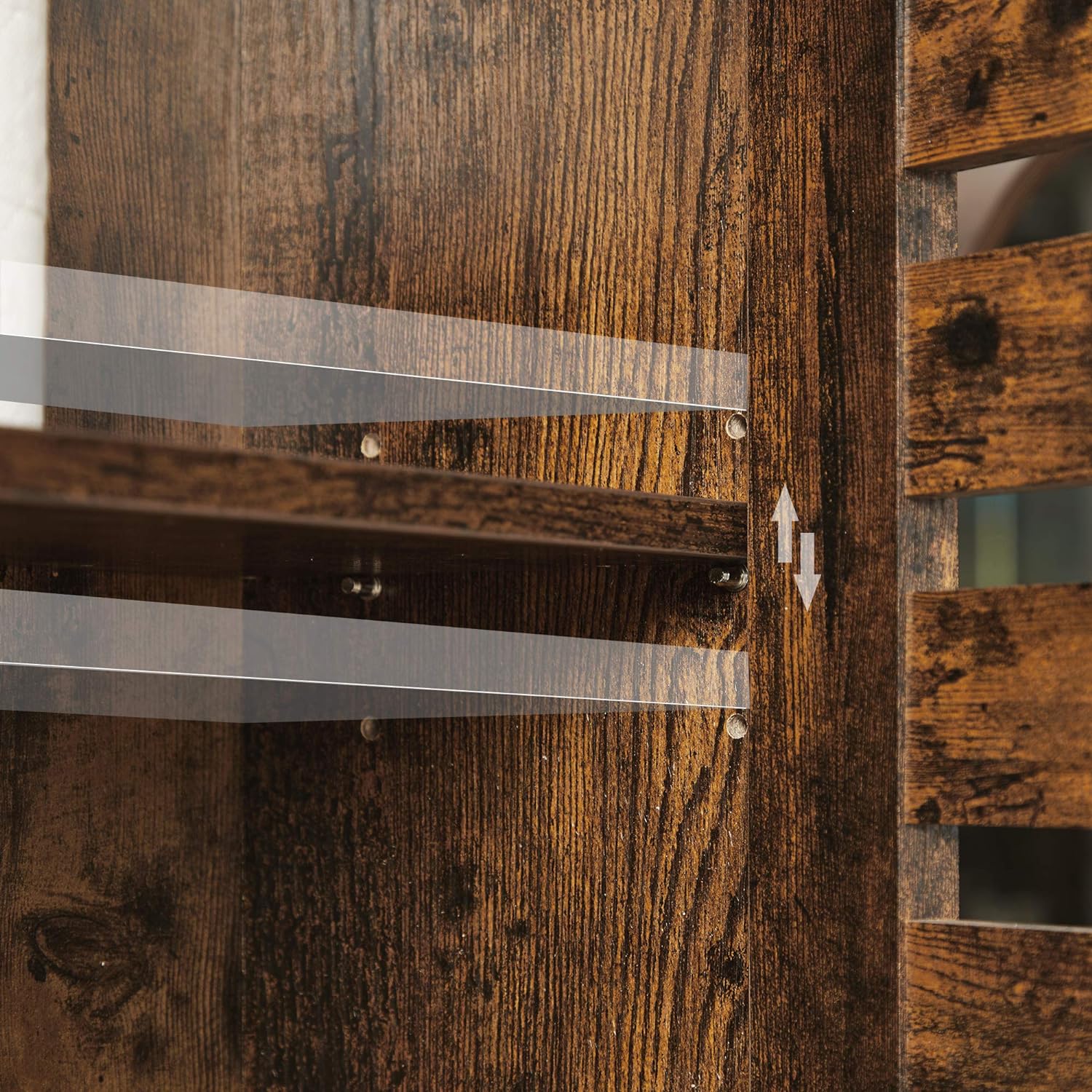 Armoire Murale de Salle de Bain, 60 x 20 x 70 cm, Marron Rustique - 4