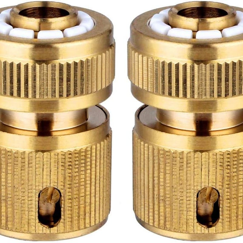 Szybkozłączka do węża ogrodowego, szybkozłączka 1/2 cala, przyłącze kranowe, adapter do podłączenia węża wodnego, 2 sztuki