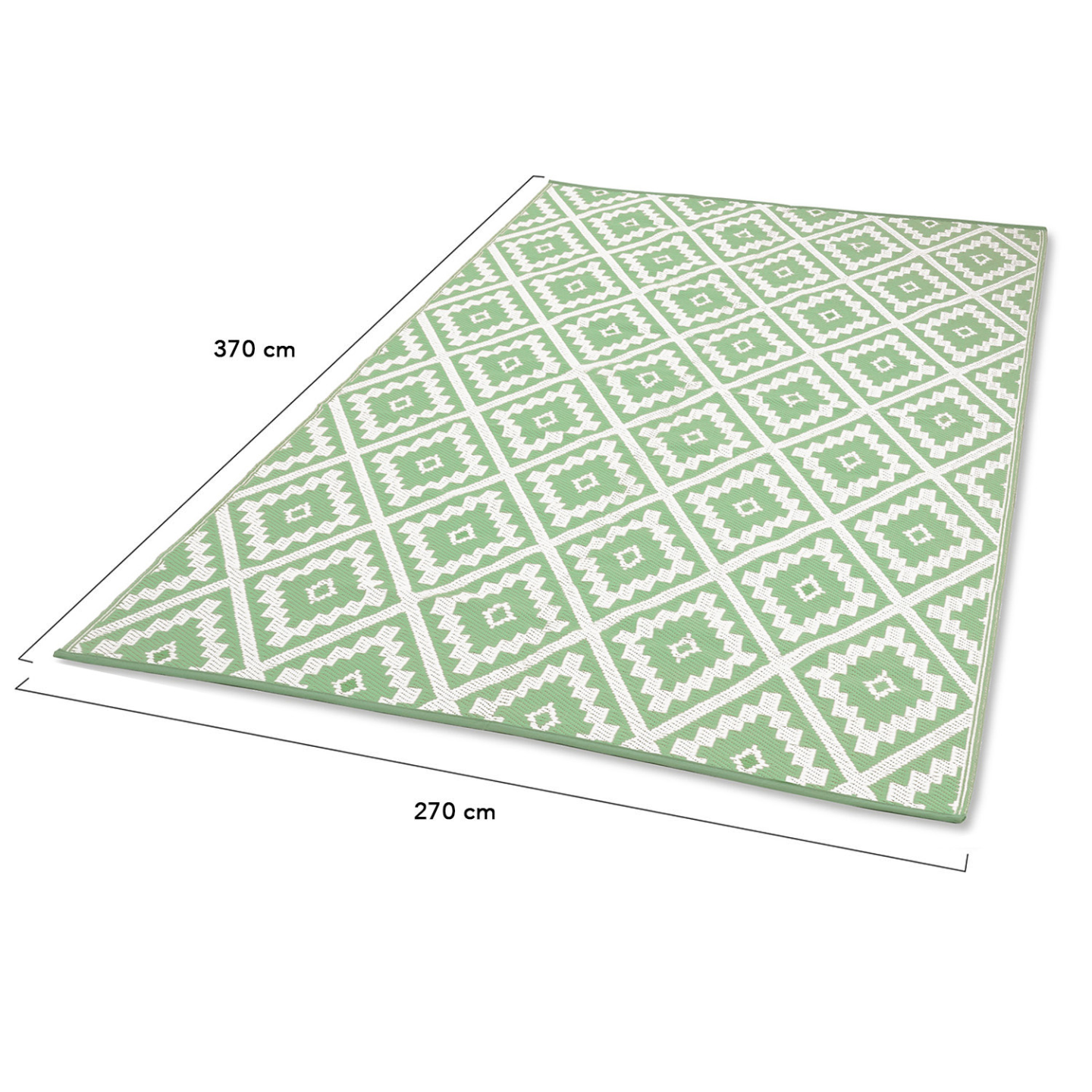 Tapis extérieur BAHAMAS vert sauge 270 x 370 CM - 5