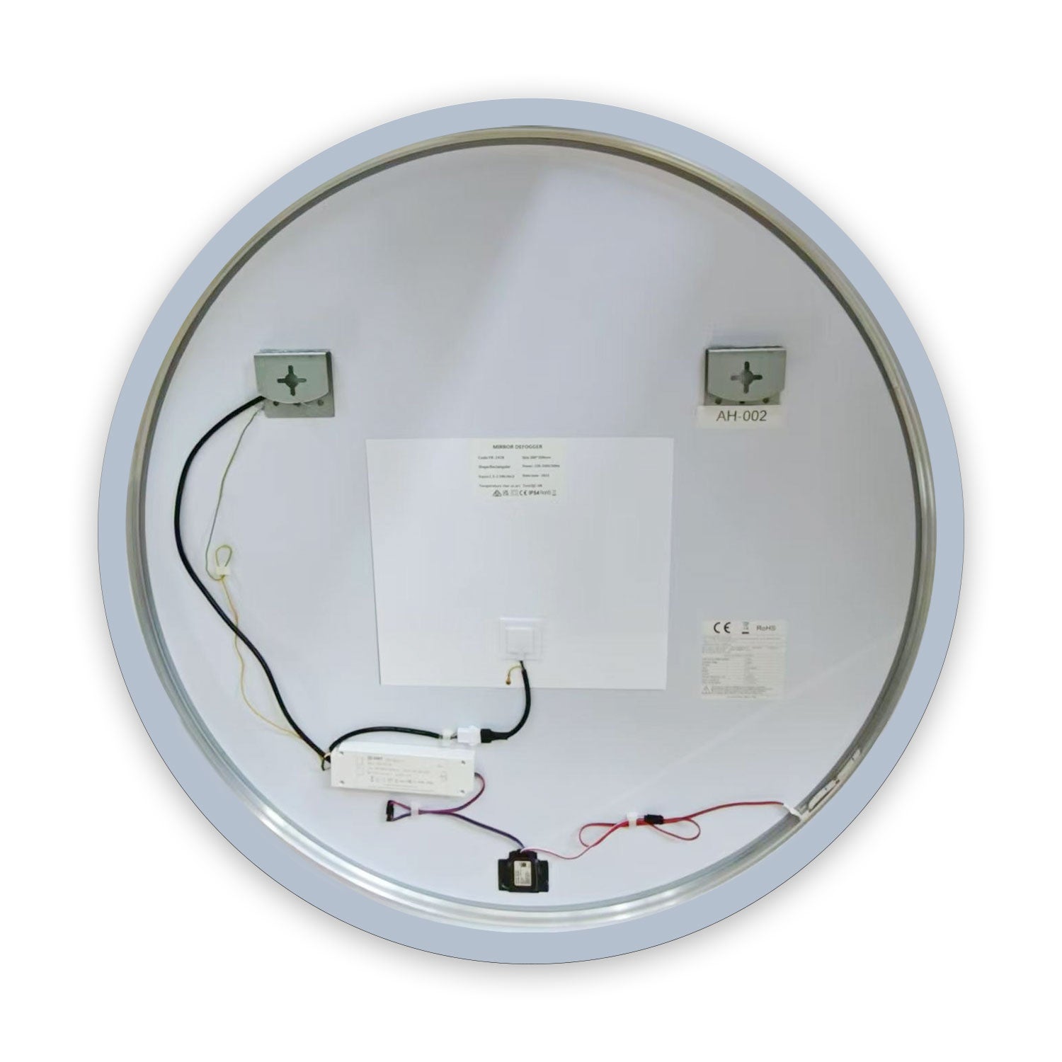 AICA LED Miroir lumineux rond 60cm anti-buée + dimmable + mémoire miroir salle de bain - 6
