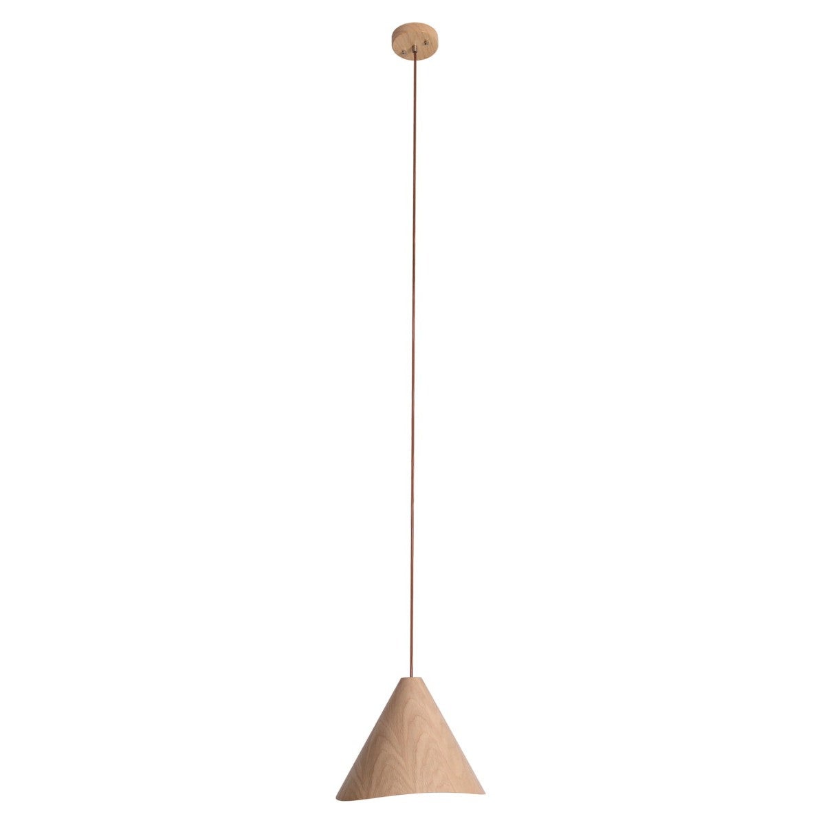 Lampa wisząca Sakura drewno dębowe 1xE27x60W styl klasyczny wym: 180 x 33,5 x 33,5 cm metal Maxlight