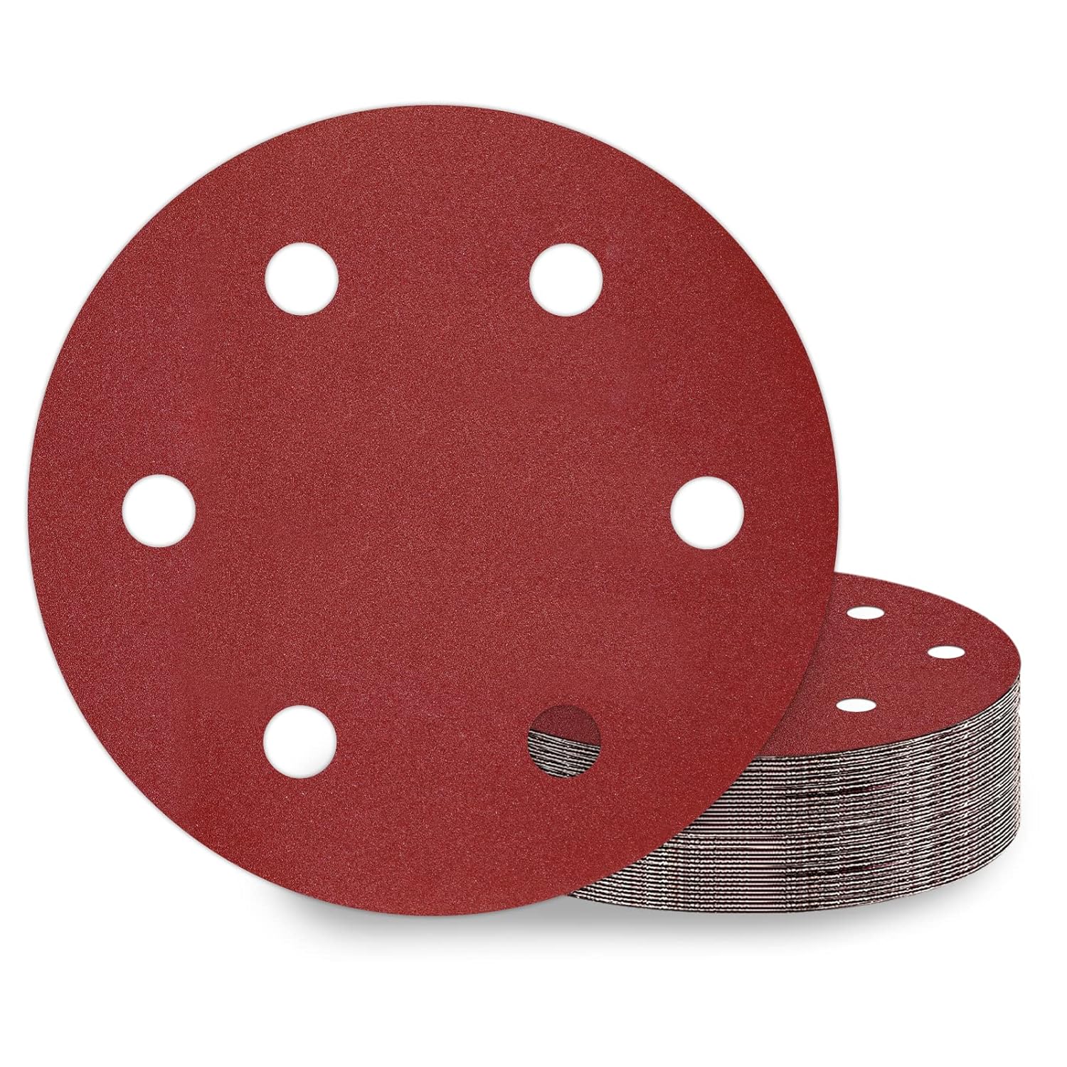 Disques de Ponçage 225 mm 25 Pièces Disque Abrasif 225mm 6 Trous Grain — free download