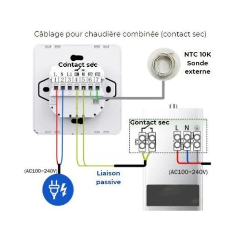 Termostato programmabile connesso via Wifi per caldaie - SILAMP - 7