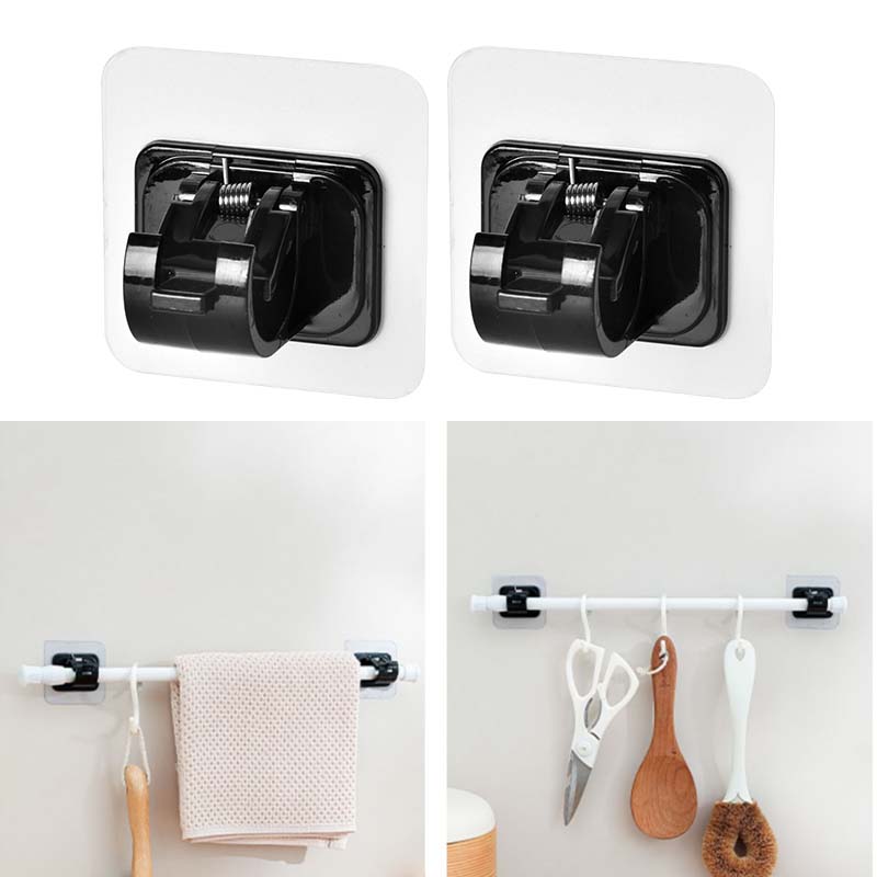 6 Supporti Per Tende Senza Foratura - Ganci Autoadesivi Per Bastoni Doccia E Tende - Foto 10