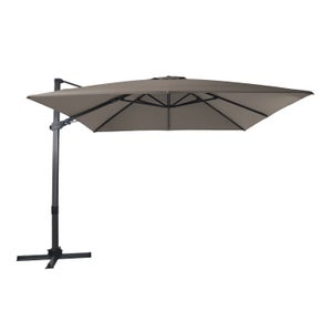 Ombrellone Da Giardino Quadrato 5 Mt, Palo Centrale In Alluminio Antracite 86410459