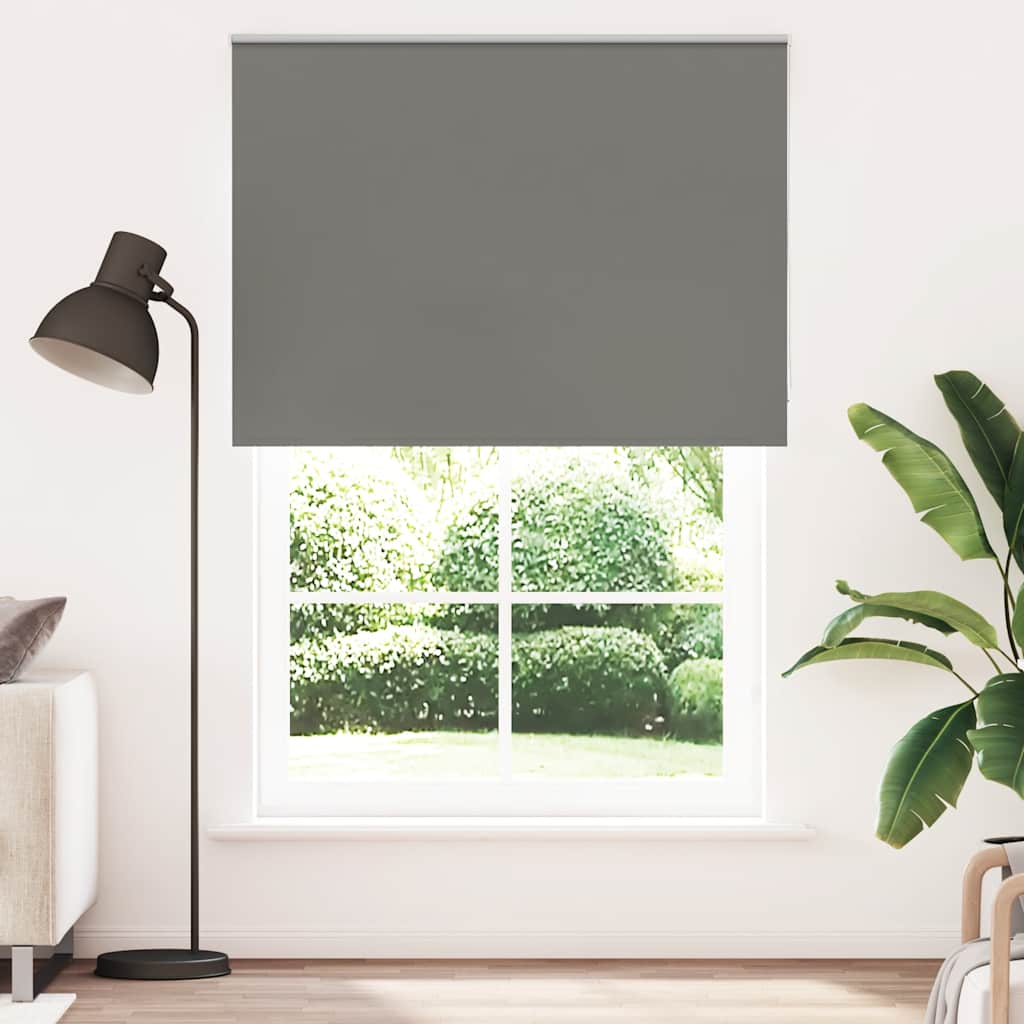 Roleta zaciemniająca szara 160x230cm Szerokość tkaniny 156,6cm vidaXL