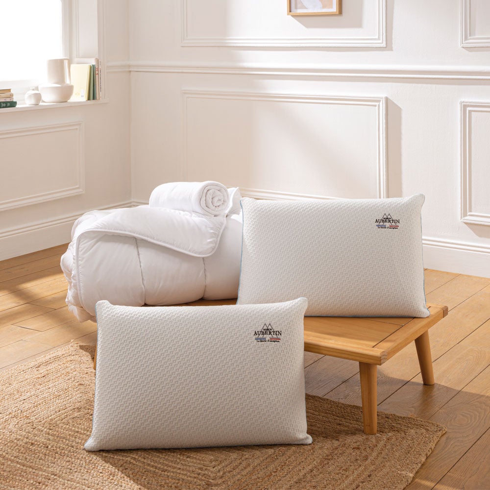 Ensemble Accessoires Prêt à Dormir | 2 Oreillers avec couette et protège-matelas | 140x190 cm - 2