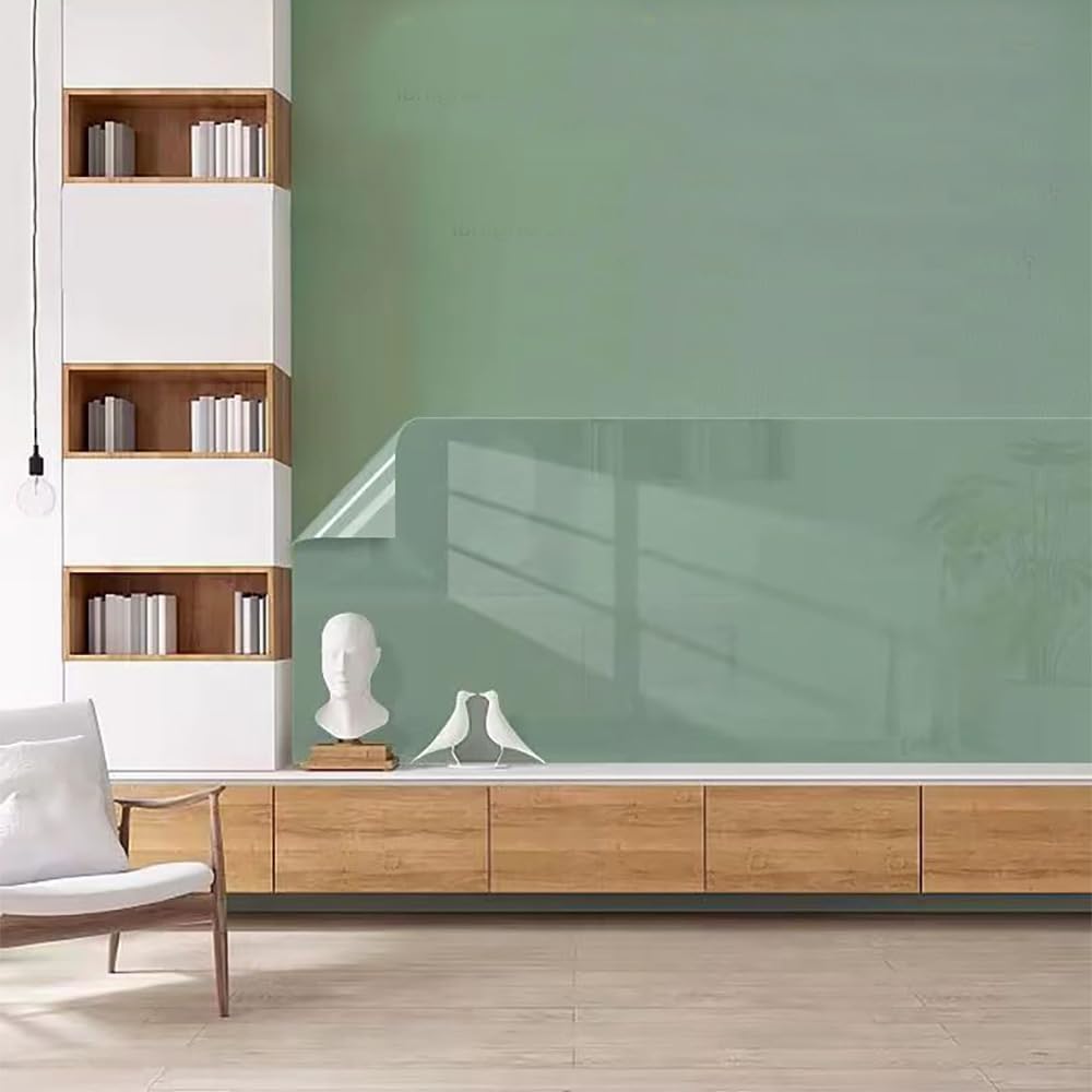 Film Protection Murale Electrostatic Non Adhesif Film Transparent Autocollant Protection Mur Cuisine pour Murs Meubles Maison, 40 X 300cm - 3