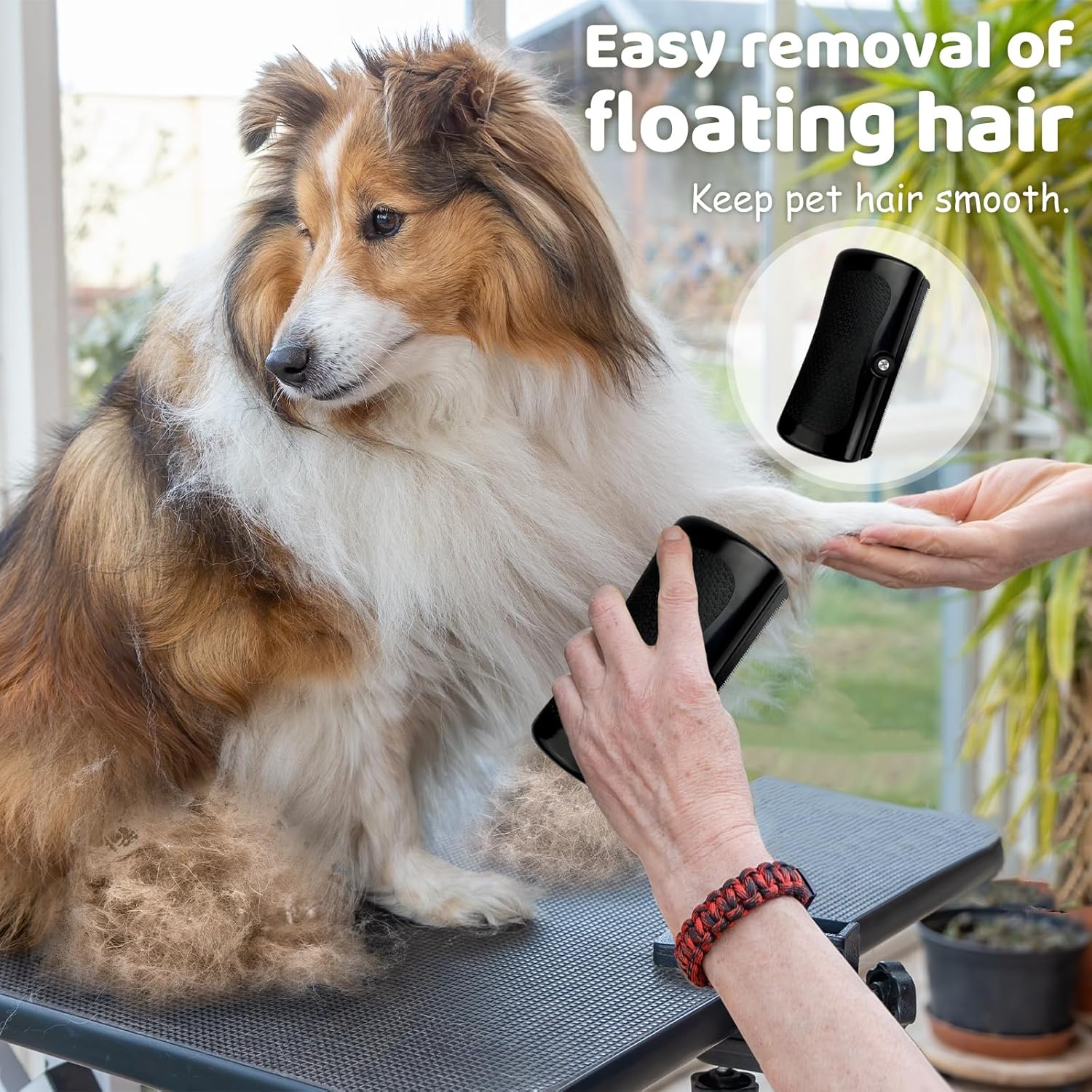 Escova para animais de estimação - Pente para remoção de pelos de cães e gatos - Escova para limpeza e remoção de pelos - 4