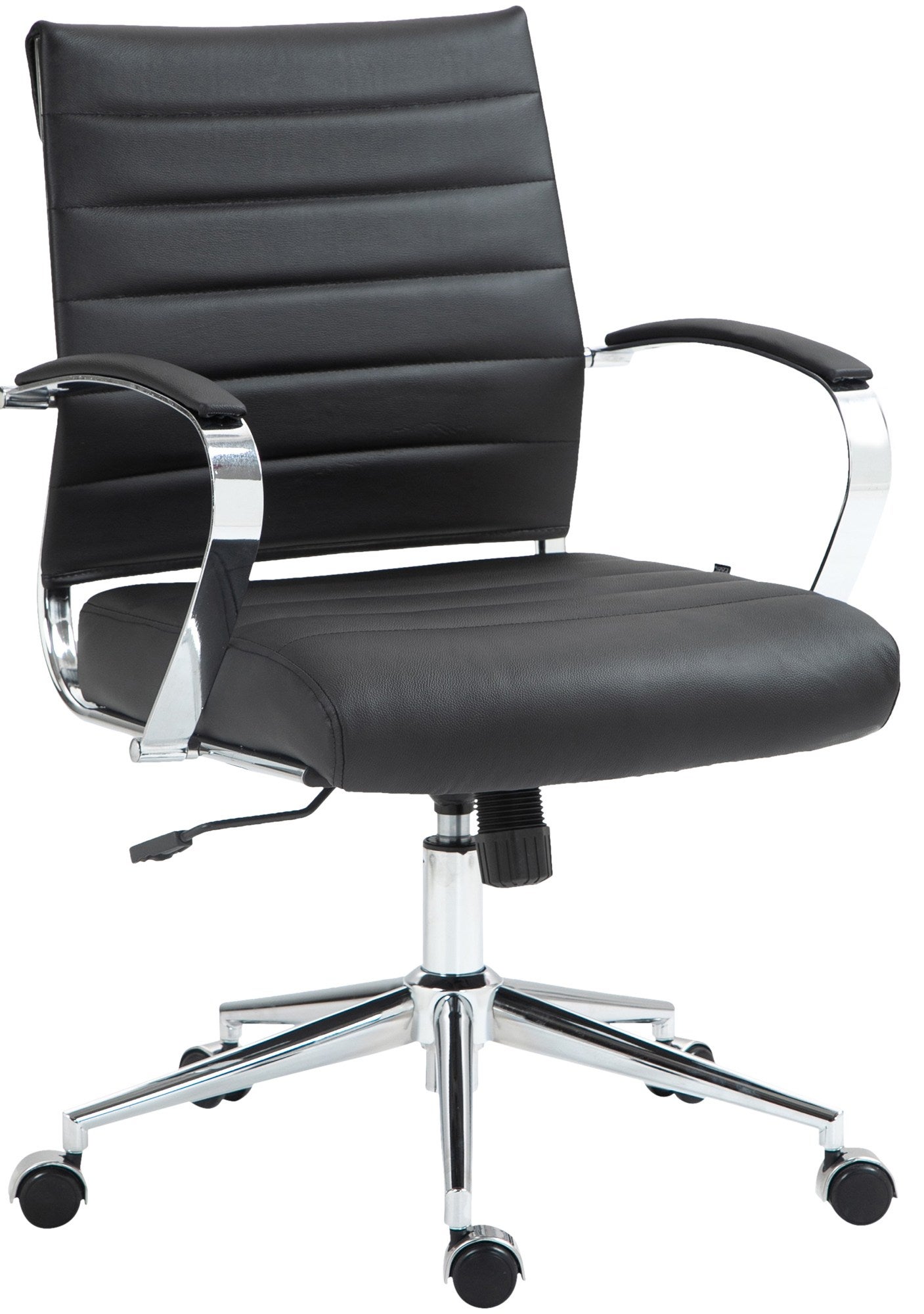 Puf Negro 60x60x30 Cm Cuero Auténtico De Cabra