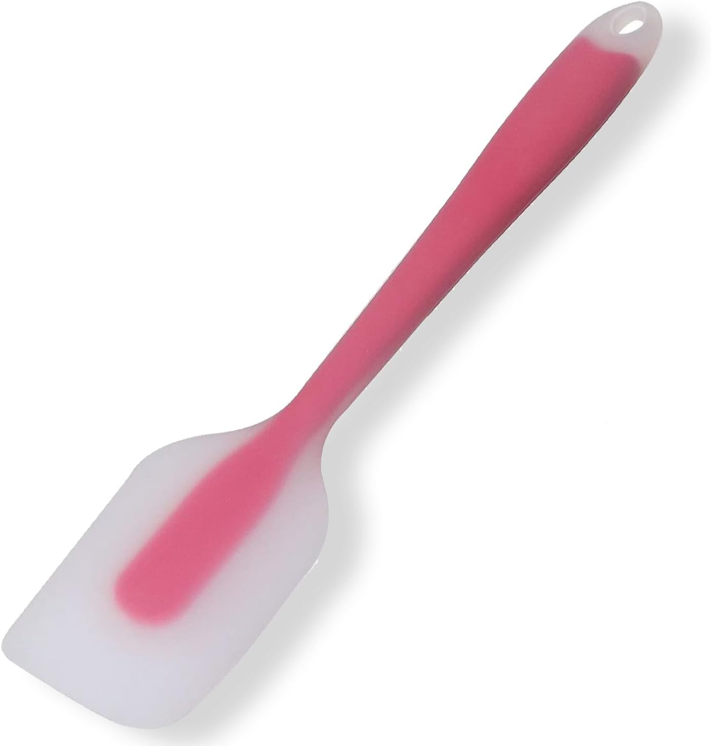 1 różowy silikonowy skrobak kuchenny o wymiarach 21*3,8 cm, elastyczny, odporny na ciepło skrobak, skrobak do ciasta do pieczenia i