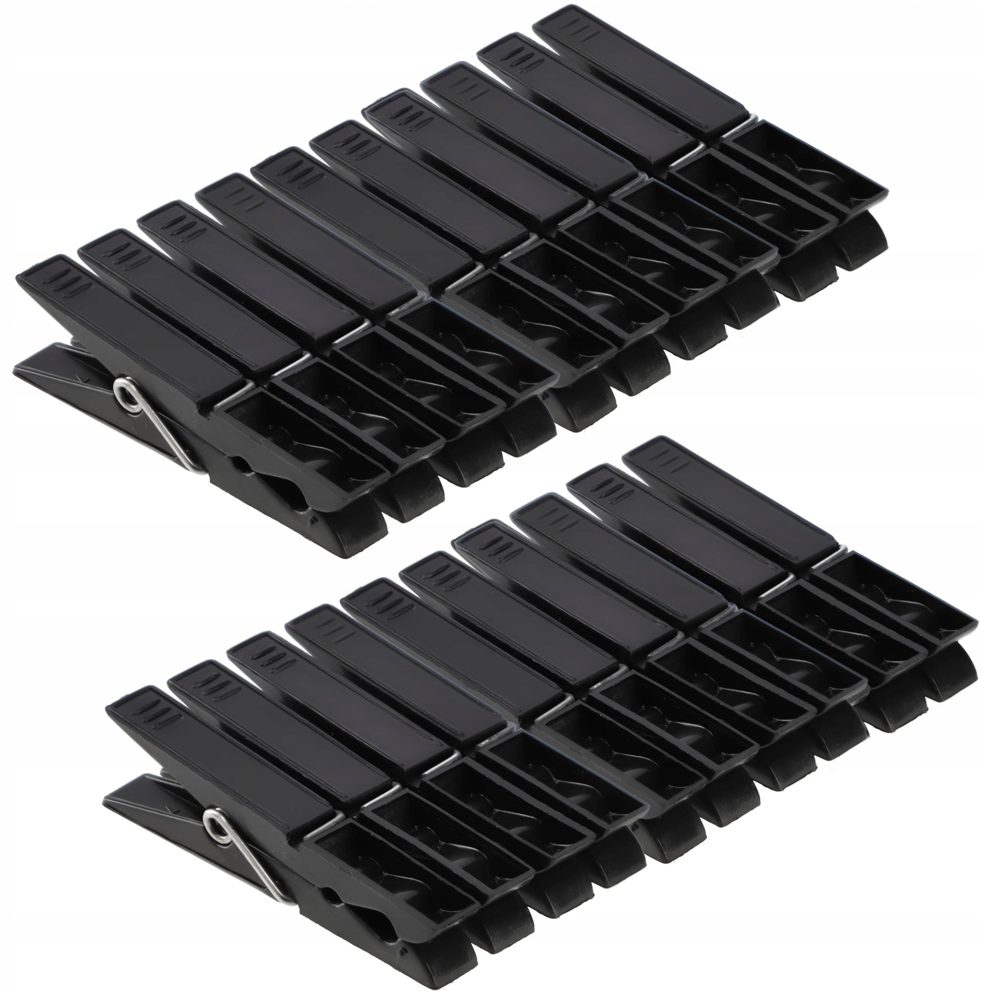 KLAMERKI DO PRANIA SPINACZE NA BIELIZNĘ PRANIE ŻABKI MOCNE CZARNE 20 szt