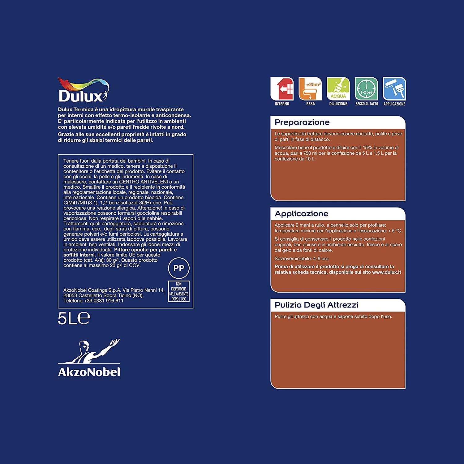 PEINTURE INTÉRIEURE RESPIRANTE ANTI-CONDENSATION 5L DULUX TERMICA - 2