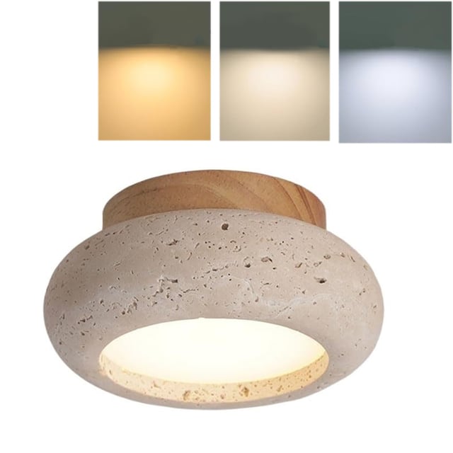 Mała, 15-centymetrowa lampa sufitowa LED do montażu wpuszczanego w sufit-nowoczesna i prosta, odpowiednia do oświetlenia akcentującego w korytarzach