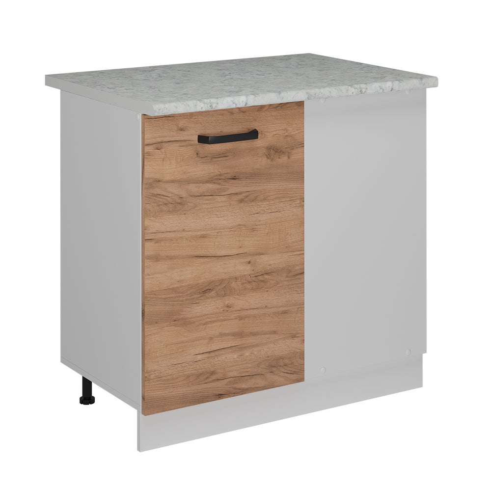 Vicco Szafka narożna R-Line, Złoty dąb energetyczny, 86 cm BP Marmur