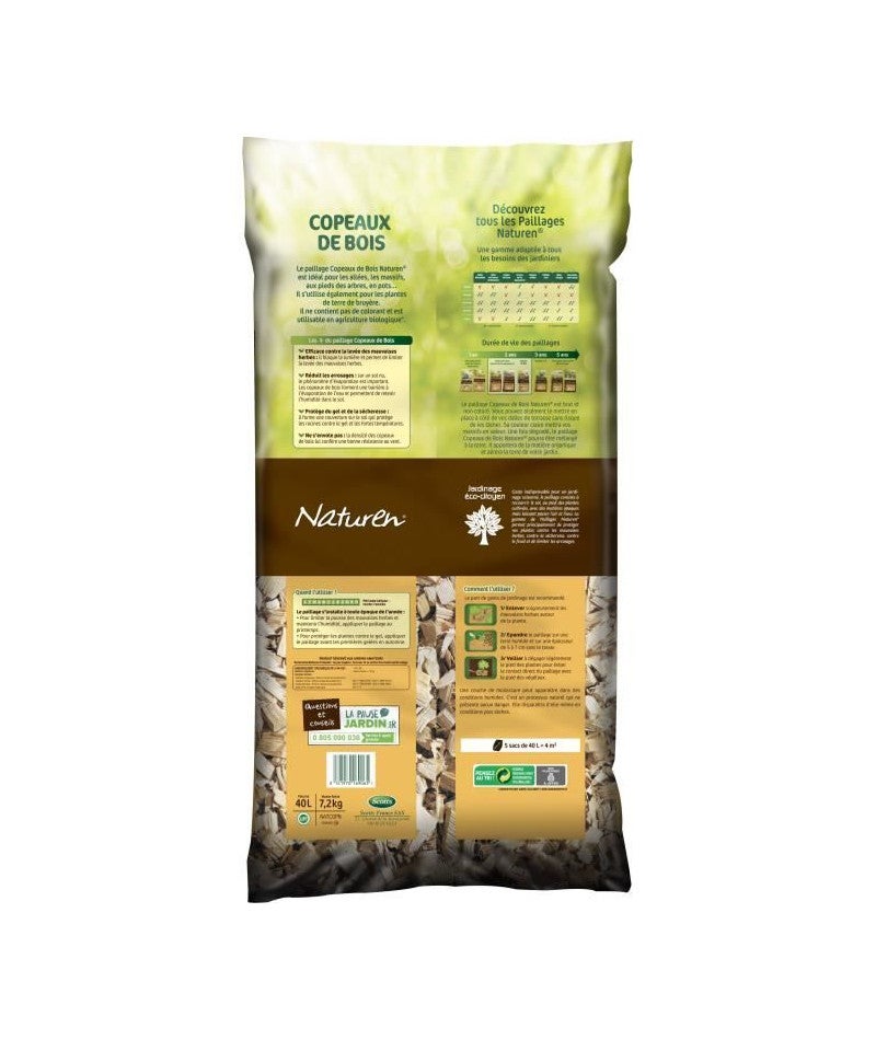 COMPO Cippato Di Legno Naturale - Pacciamatura Decorativa 45L Per Orto E Giardino - Foto 11