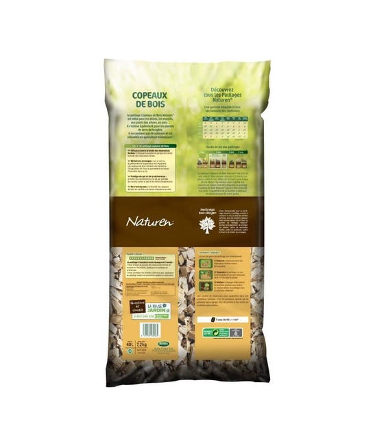 COMPO Cippato Di Legno Naturale - Pacciamatura Decorativa 45L Per Orto E Giardino - Foto 11