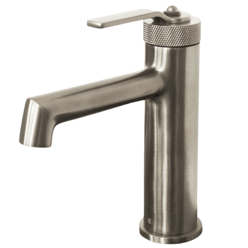 Molette bateria umywalkowa niska szczotkowana stal nierdzewna