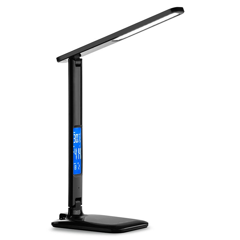 Ściemniana konsola dotykowa LED, czarna + wyświetlacz Fahrenheita + ładowanie bezprzewodowe 5W + kabel SUB (adapter nie jest dołączony)