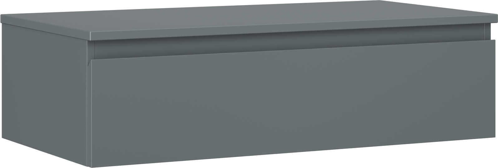 Mexen Orio szafka łazienkowa podumywalkowa 90 cm z blatem, 1 szuflada, grafit mat - 91A10-09023-1-BFC66