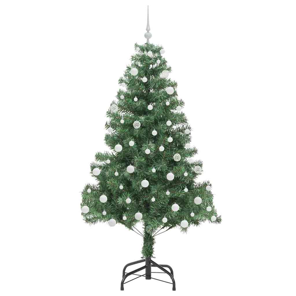 Sapin de Noël | Arbre de Noël avec 300 LED avec support Vert 180 cm PVC - 4