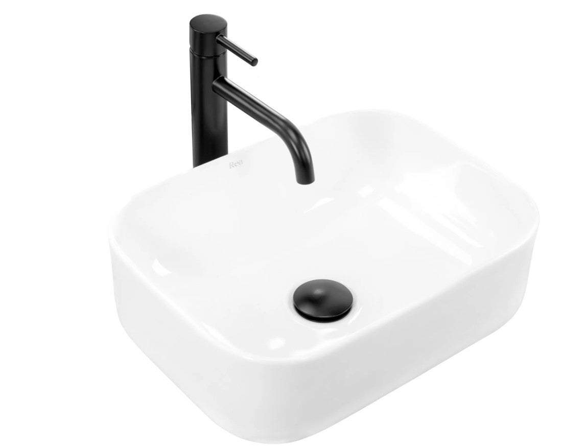 Umywalka Nablatowa Rea Demi Mini Biały 40,5 X 31
