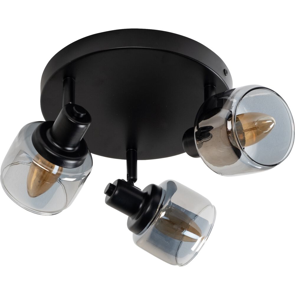 Lampa sufitowa BJORN czarna 3xE14x40W metal wym:16,5x38x38cm IP20 Lucide