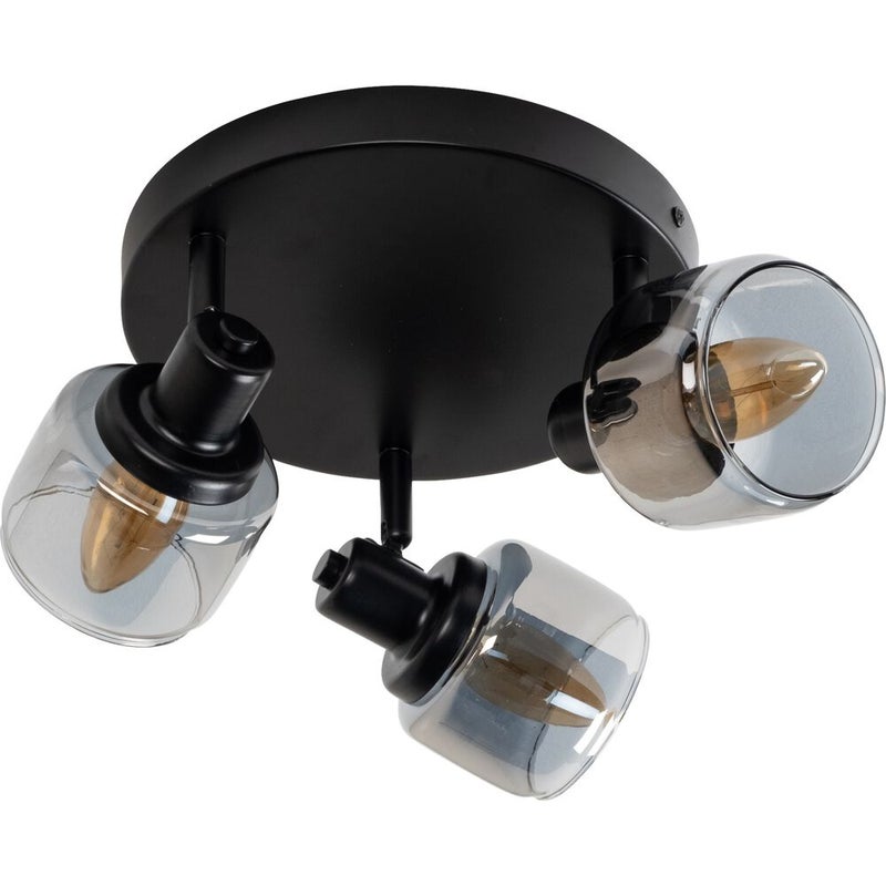 Lampa sufitowa BJORN czarna 3xE14x40W metal wym:16,5x38x38cm IP20 Lucide