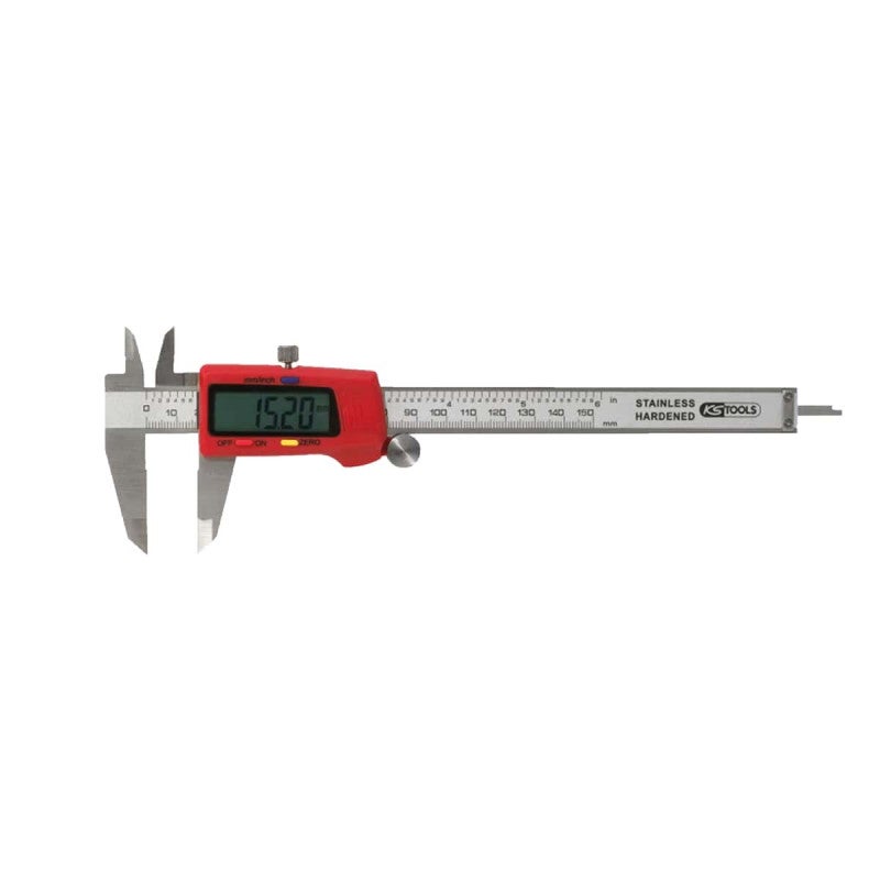 Suwmiarka cyfrowa KS Tools 150 mm Stal nierdzewna i duży wyświetlacz LCD