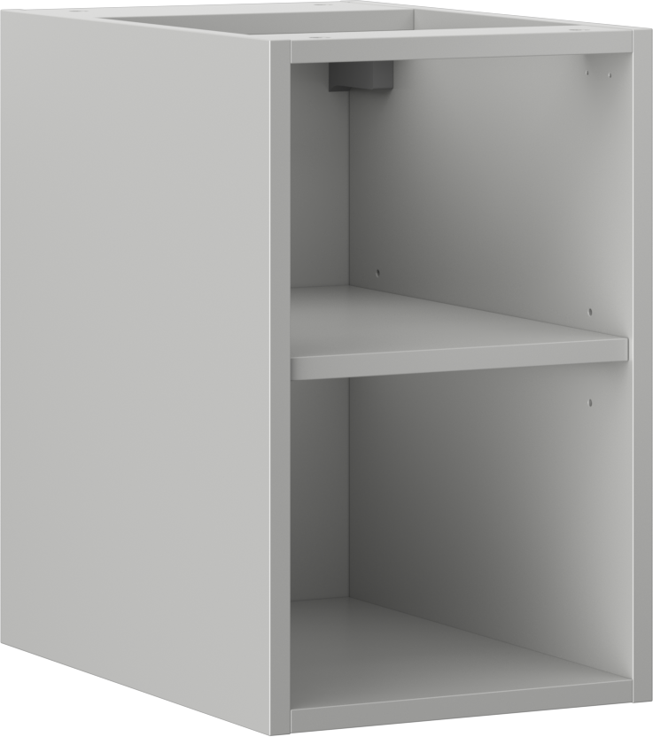 Mexen Box-A szafka otwarta z półką 30 cm, szara mat - 91AX2-0300-470-0-62