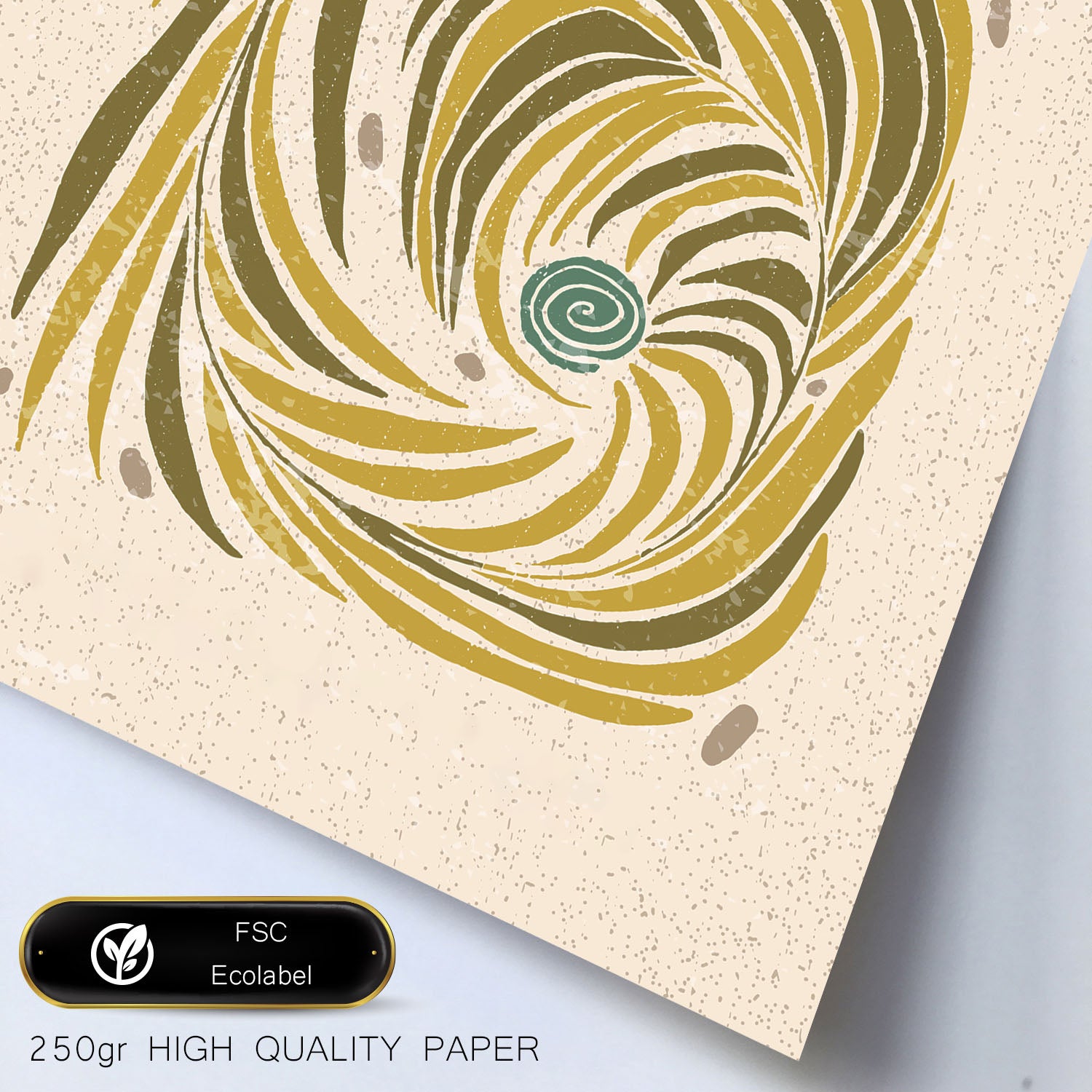 Nacnic Ensemble 6 Impressions De Lignes Dans De Style Ethnique Cadre Décoratifs Pour Votre Chambre Maison Impression A4 A3 Avec Des Cadre Noir - 3