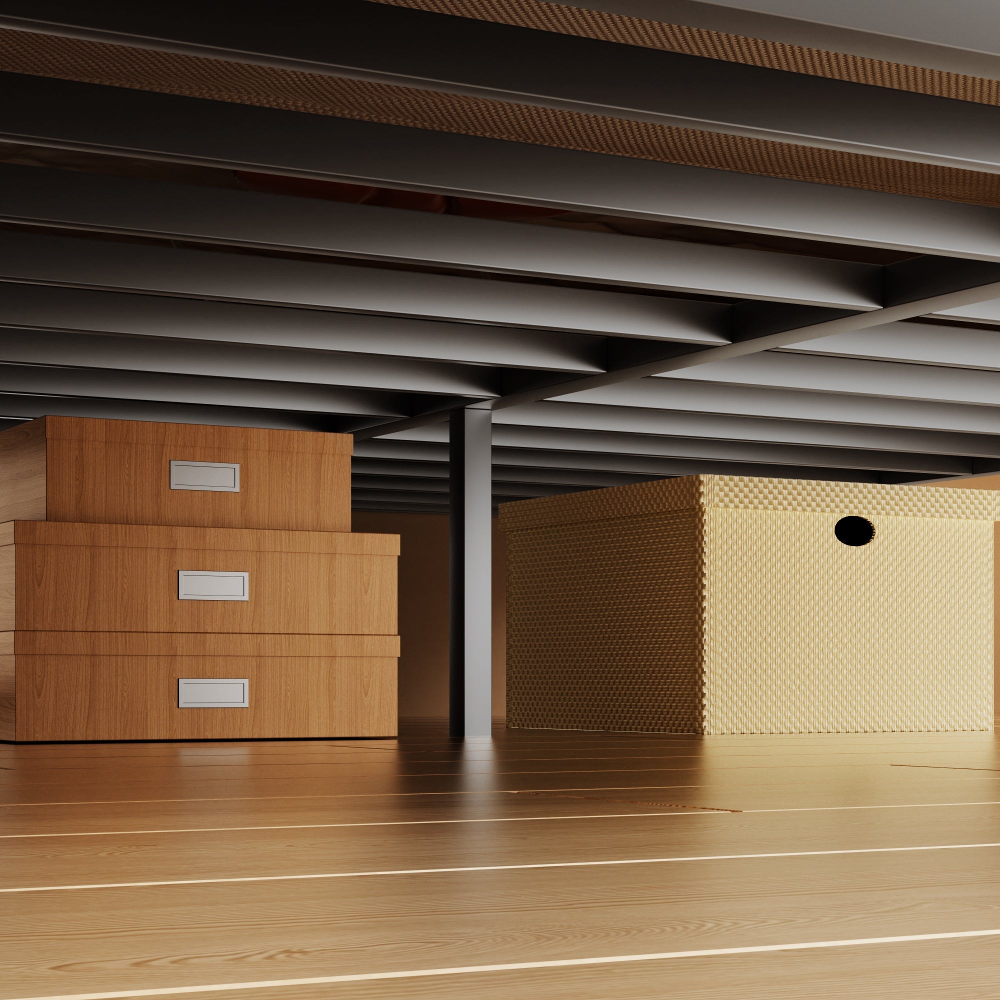 TEENO Lit en Métal 140x190cm, Noir - 2