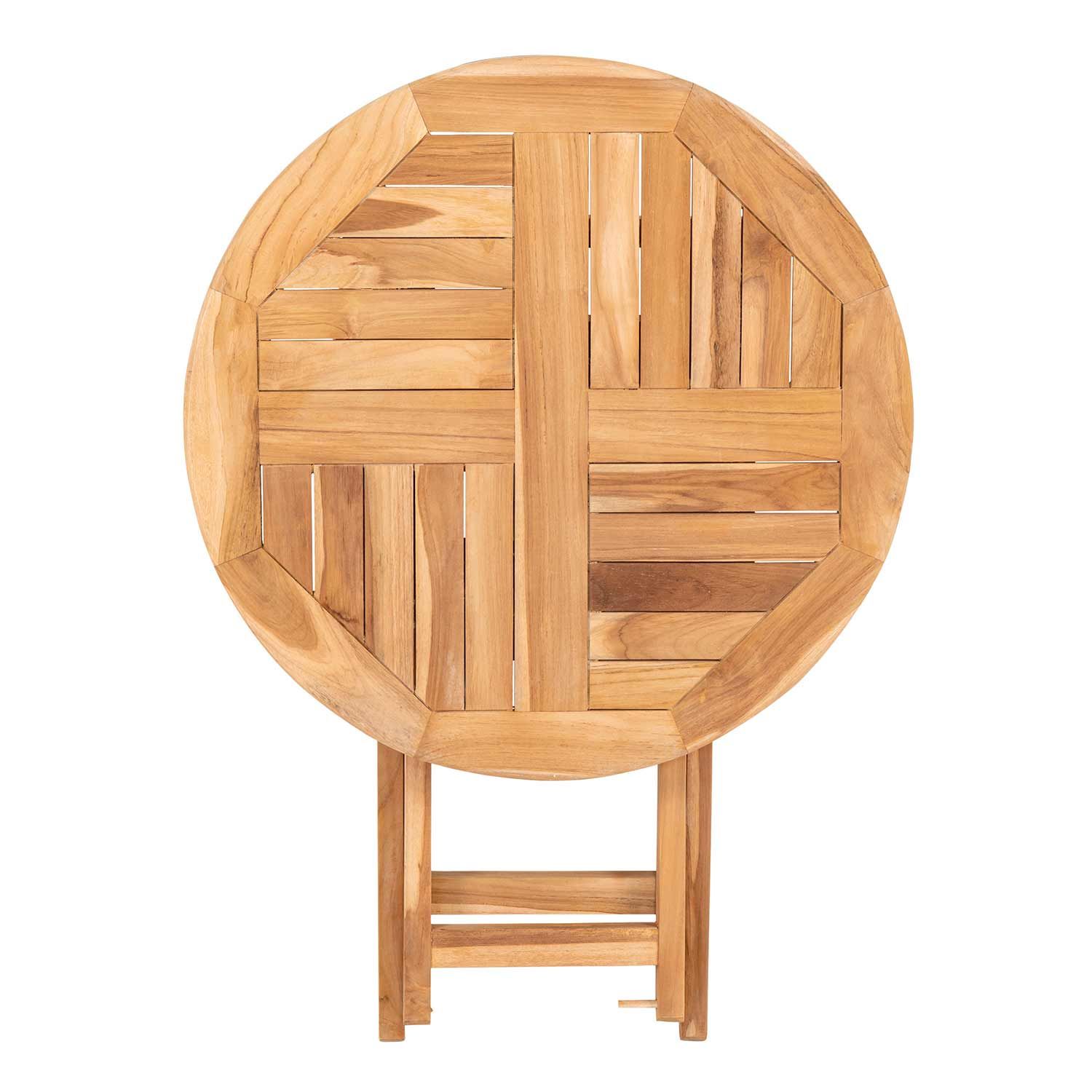 Oviedo stół ogrodowy Ø70 cm tek. - 3