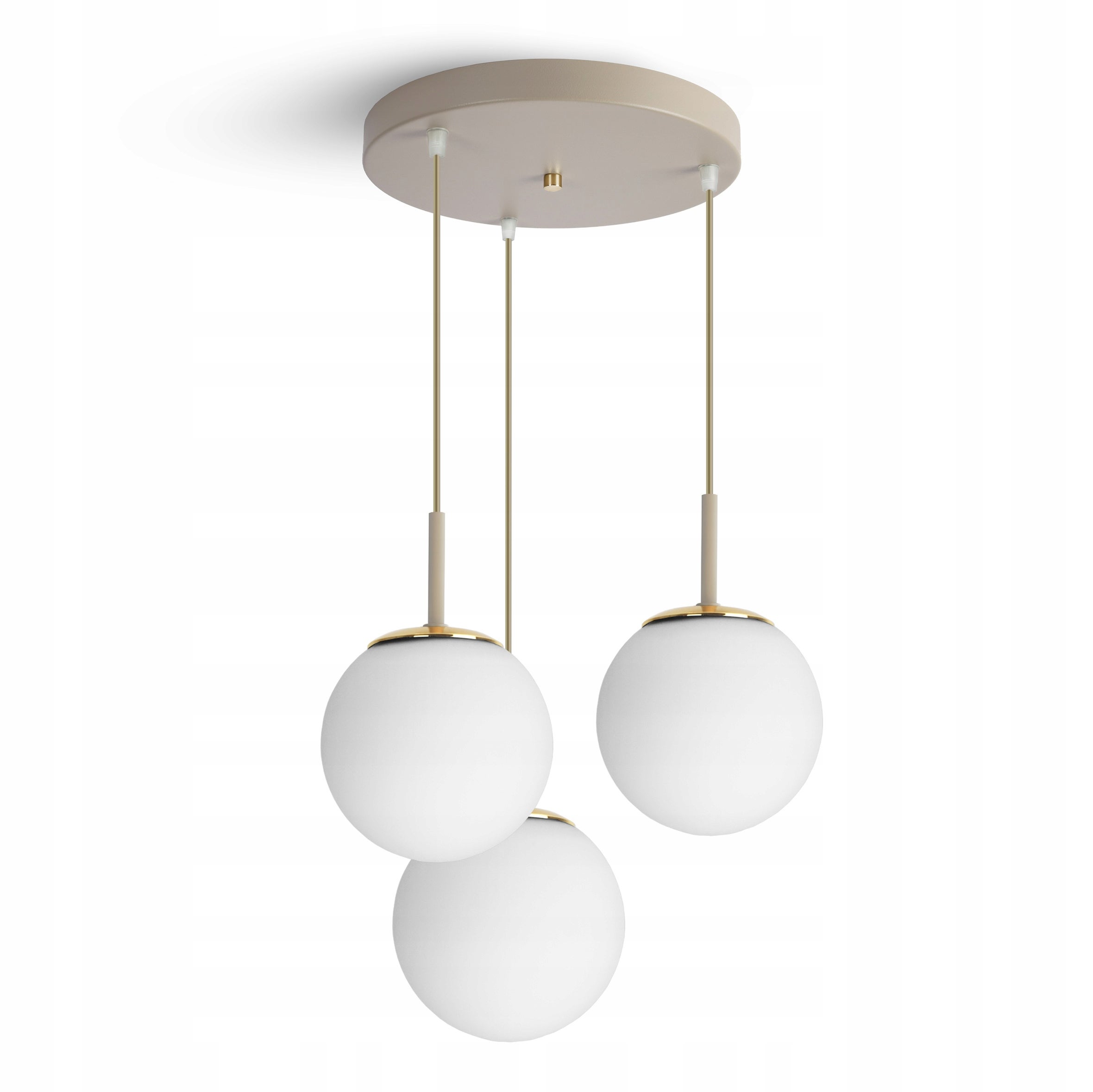 Lampa sufitowa wisząca – żyrandol beżowa Grey Beige 564-EZ3