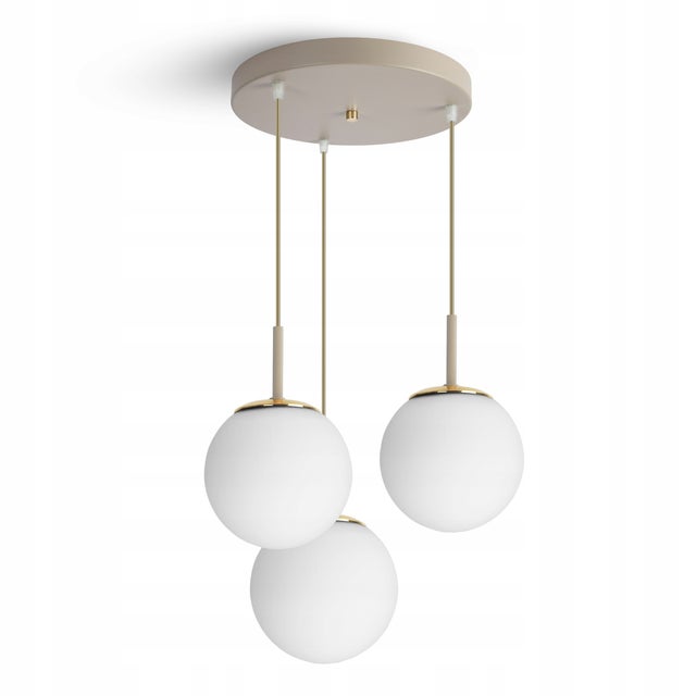 Lampa sufitowa wisząca – żyrandol beżowa Grey Beige 564-EZ3