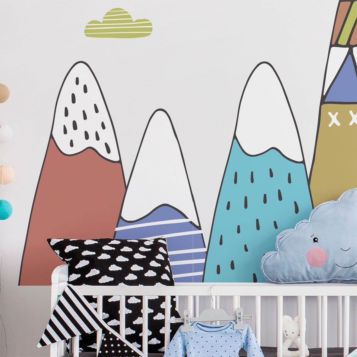 Adesivo bambino di montagna scandinavo daliborka - Sticker adesivo - adesivi murali - 100x150cm - 5