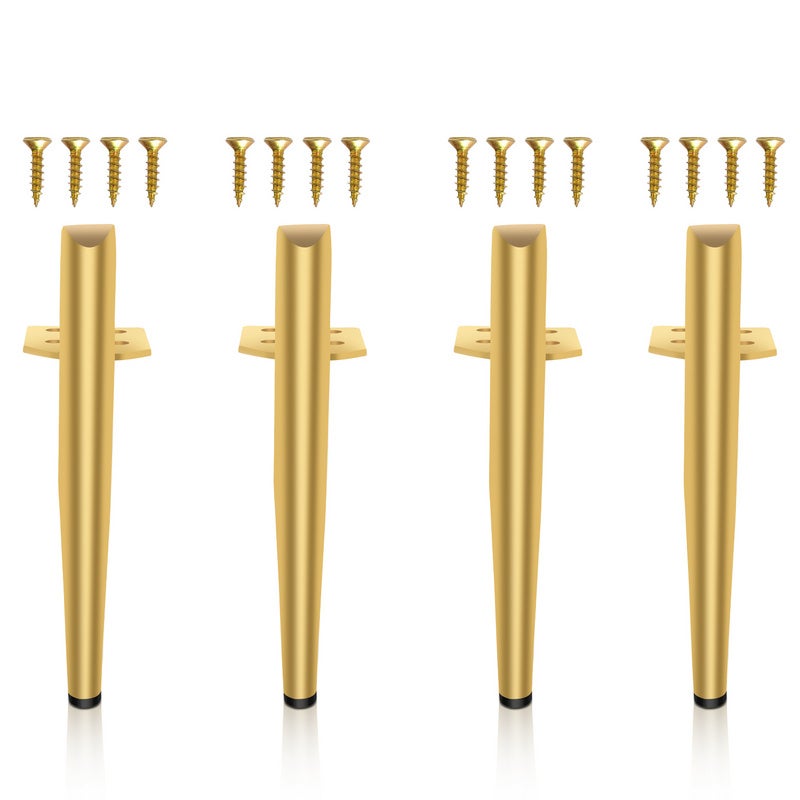 Piedini Regolabili Per Mobili - Set Da 4 Gambe In Acciaio Con Viti - Altezza 0-15mm Per Letti E Divani - Foto 10