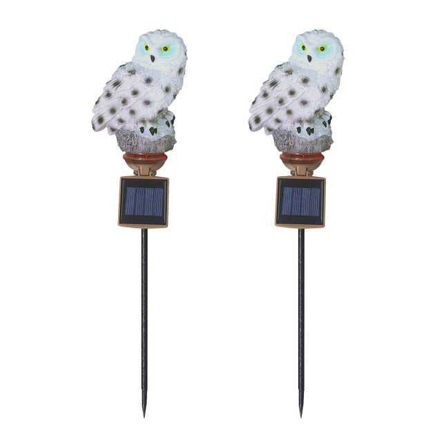 Lumière Solaire Chouette 45cm - Décor Jardin Résine - LED Lumière Solaire Chouette 45cm - Décor Jardin Résine - LED