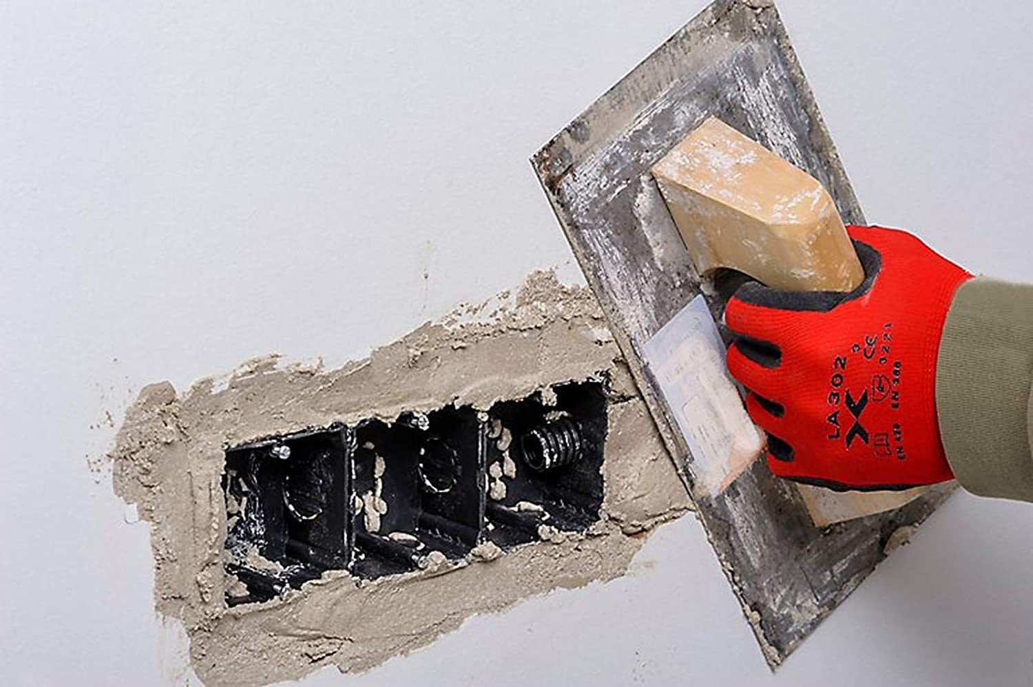 TECNO PLÂTRE RAPIDE de Tecno Prodist - Enduit à prise rapide - Pour la fixation de cadres, règles, boîtes et tubes électriques - Blanc - 5 Kg - 5