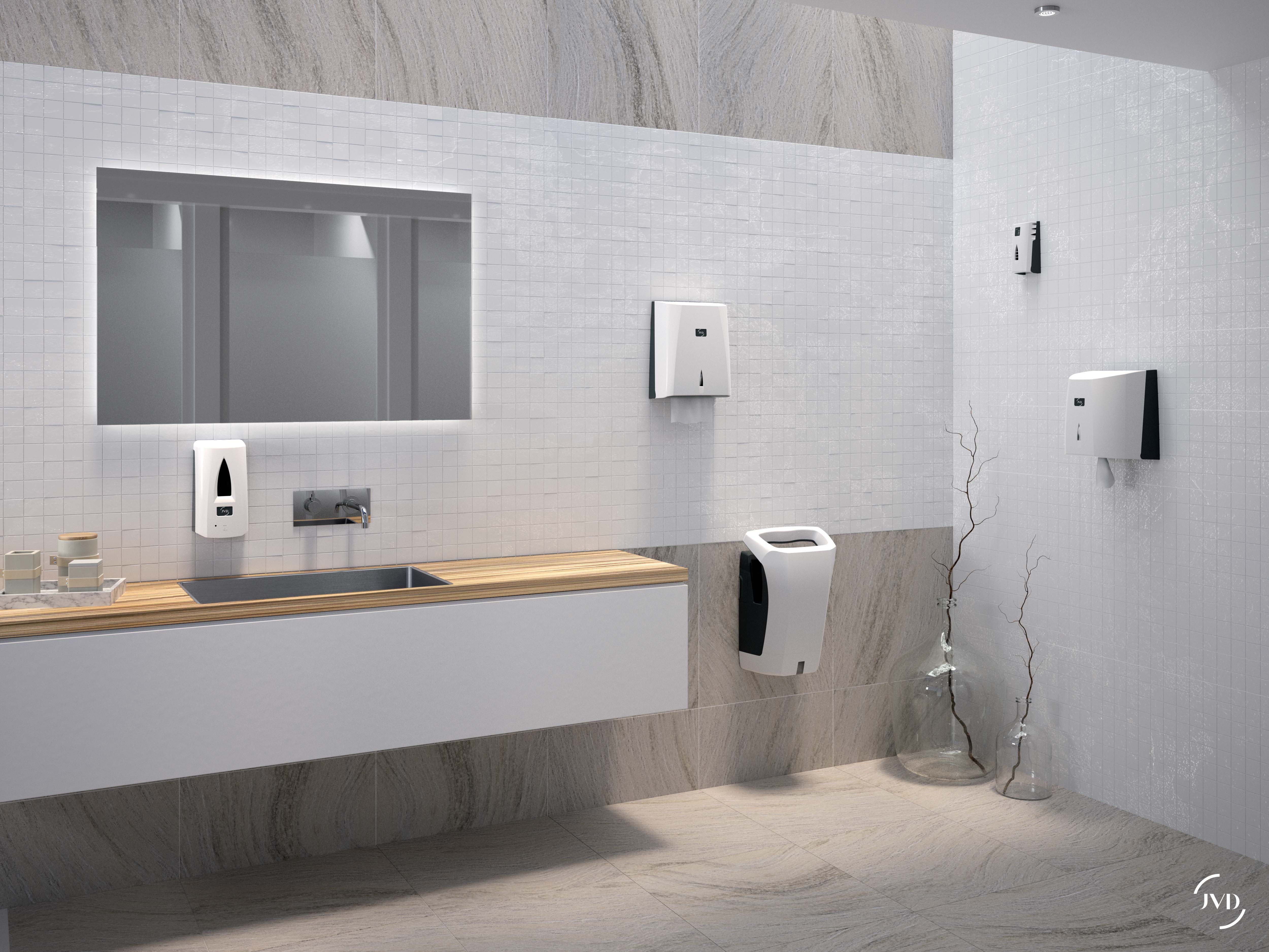 JVD - Distributeur de savon gel automatique Yaliss Blanc - Matériel professionnel - 3