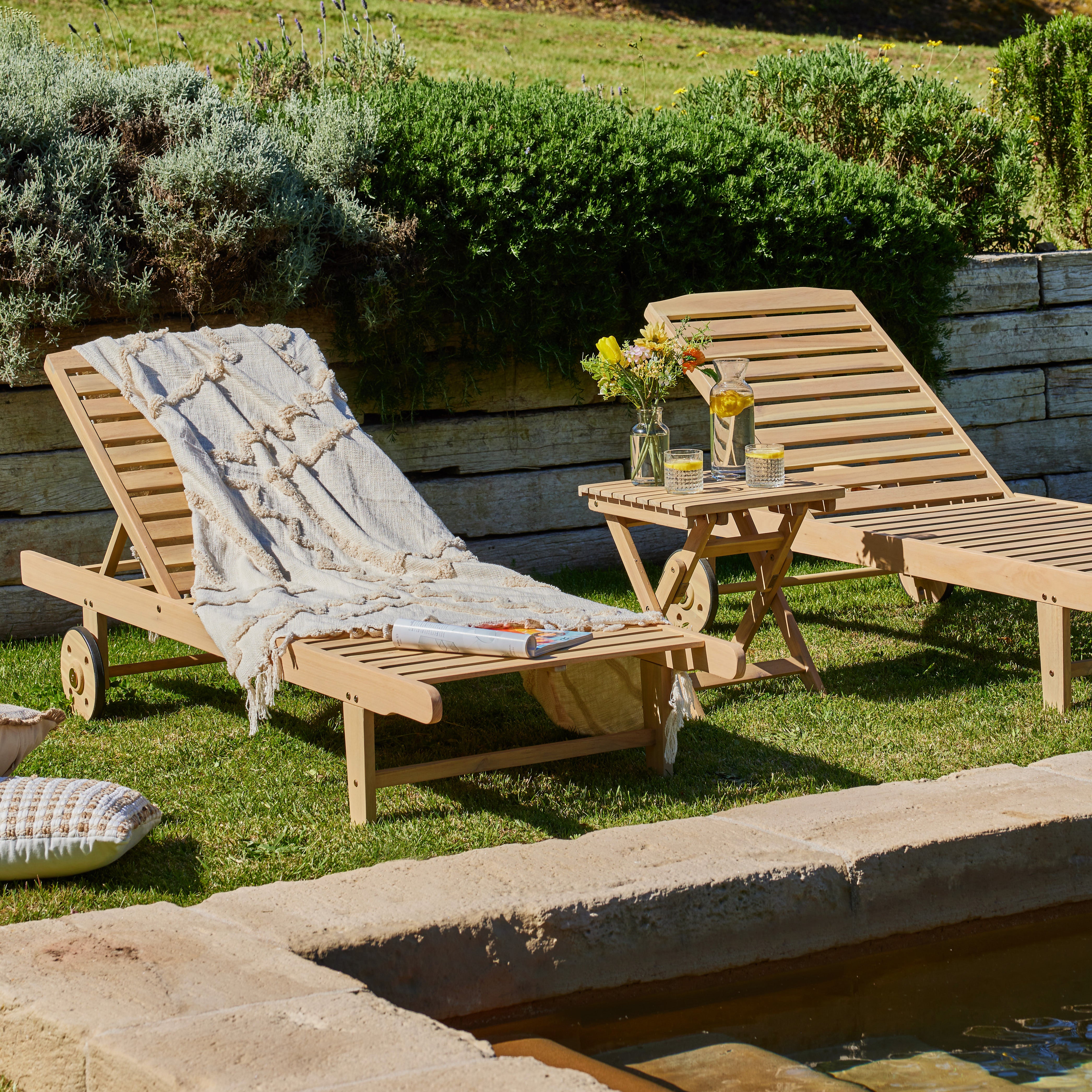 Chaise Longue Ikea Lettino Giardino Legno Lettini Prendisole