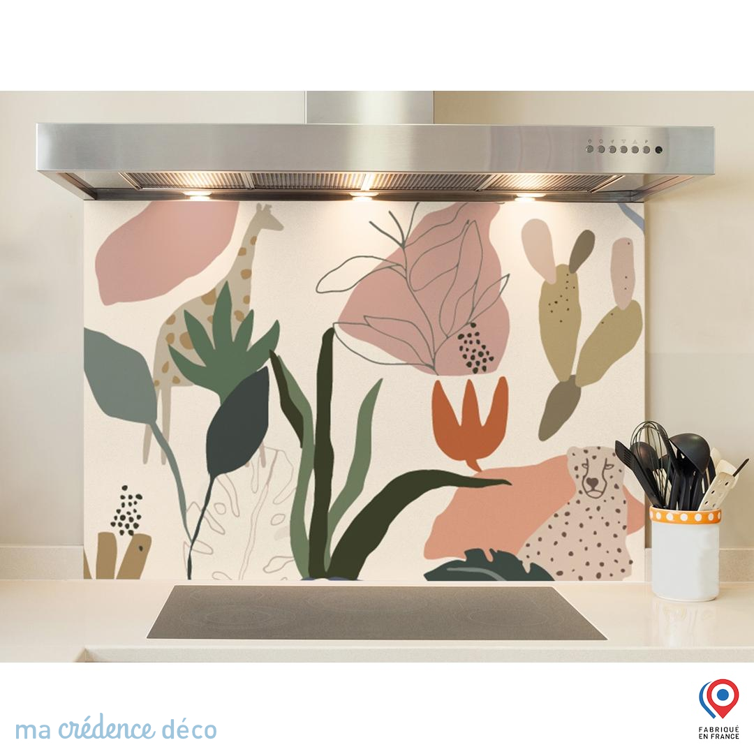 Crédence / Fond de hotte sur mesure - Jungle Perroquet main image 0
