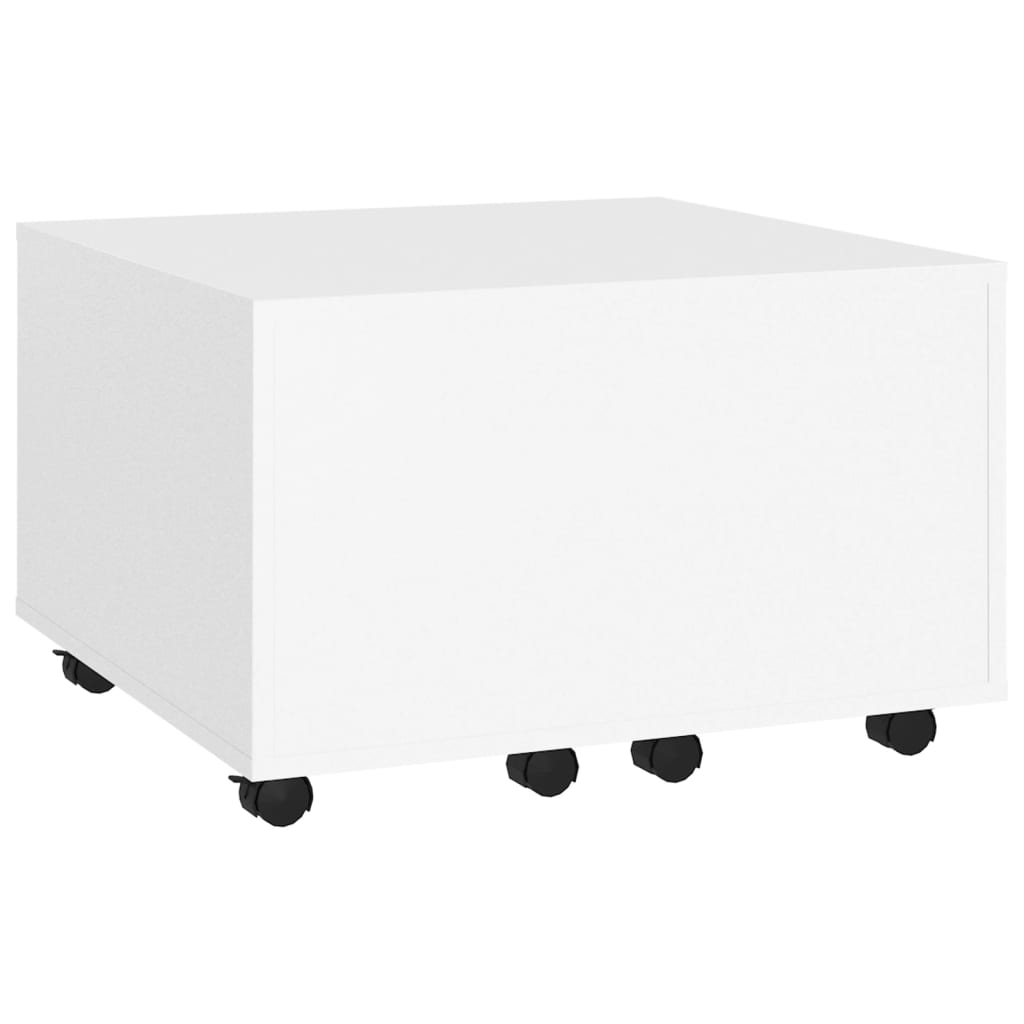 Table basse，Table d'appoint, Table de Salon Blanc 60x60x38 cm Aggloméré182352 - 3