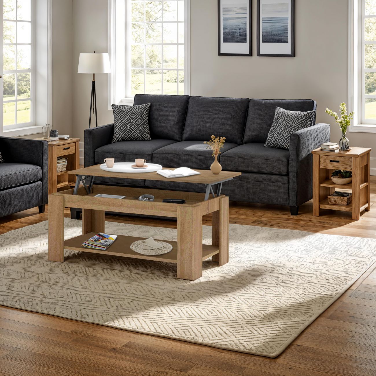 Table basse relevable Lya - 4