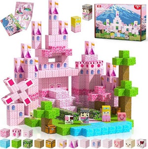 Jeux Construction Magnetique Lot De 125 Blocs De Construction Magnétiques Pour Garçons Et Filles De 3 4 5 6 7 Ans Jeu Educatif Stem Cadeaux De Noe Amz B09kzf Jeu Construction 10 Ans