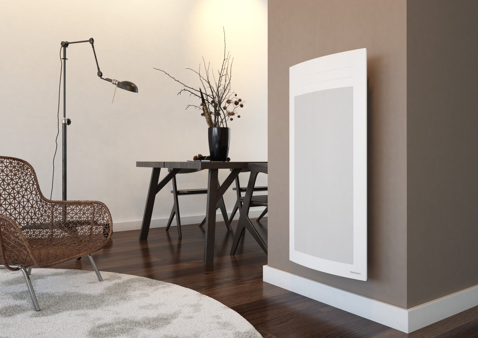 Radiateur rayonnant digital Amadeus 3 vertical blanc 1000W - THERMOR - 443224 - 4