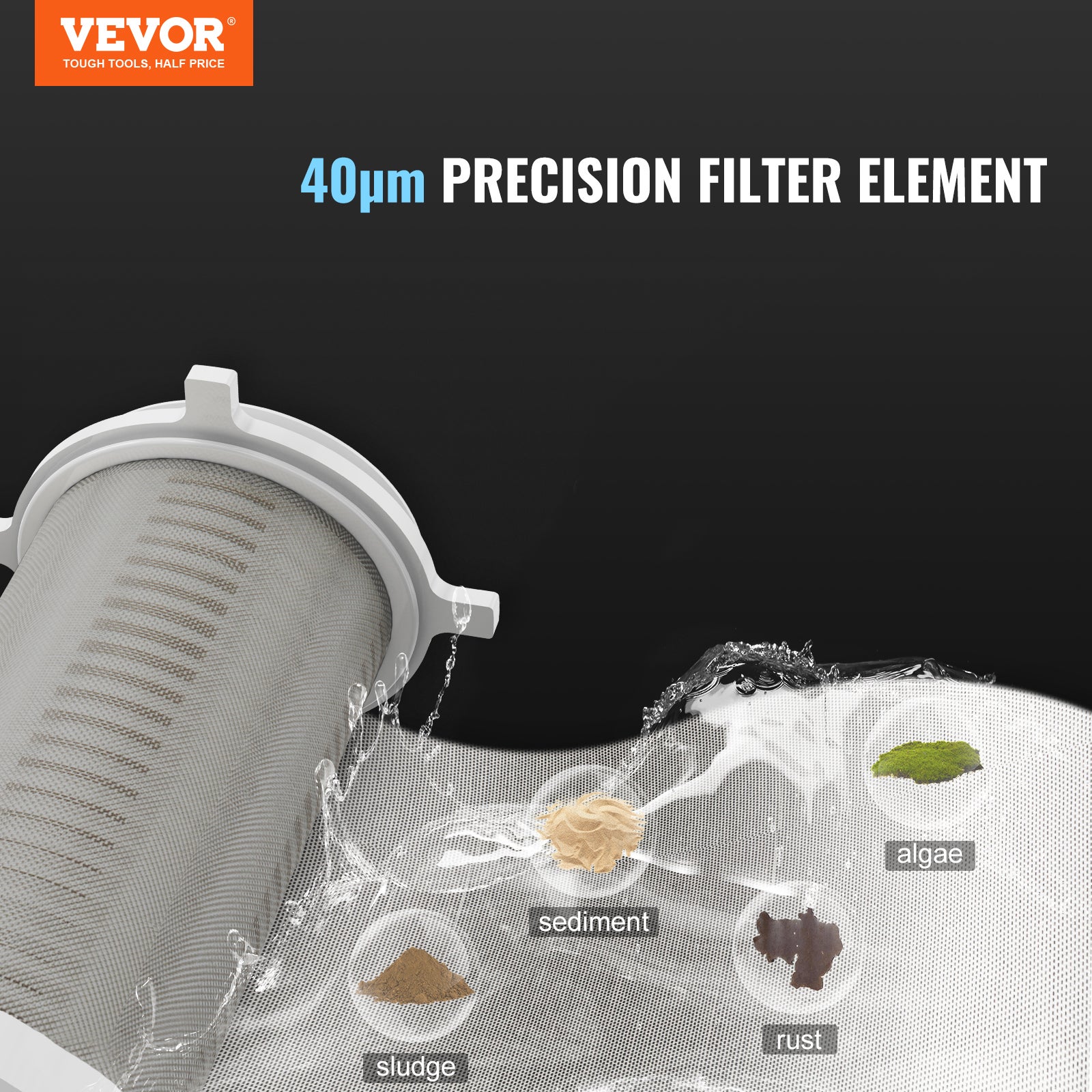 Préfiltre Eau 4T/H - 40 Microns - Pour Puits Et Maison