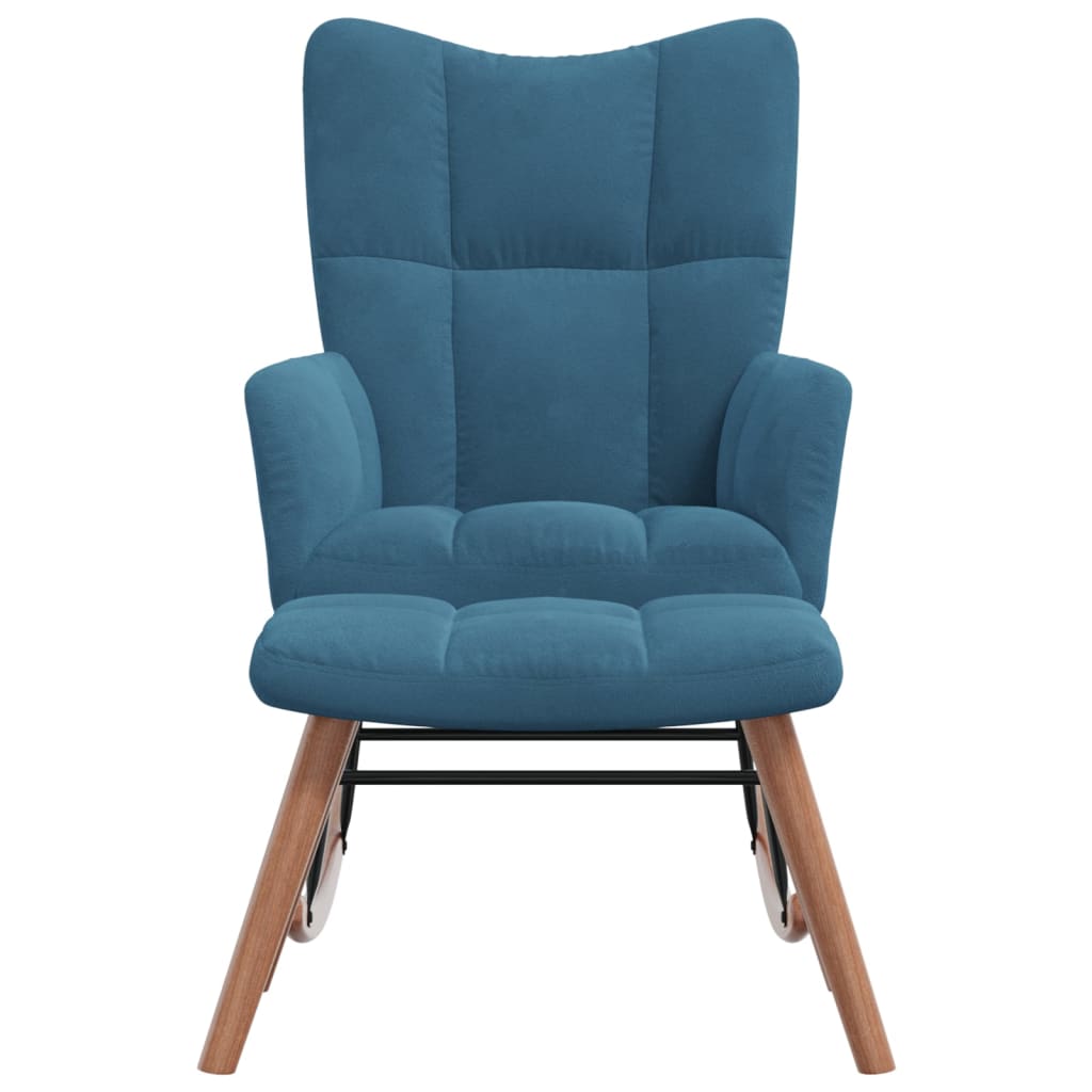 Fauteuil à Bascule CLP Sanka - Tissu Crème Et Métal - Siège Relaxation 150kg - Design Chesterfield