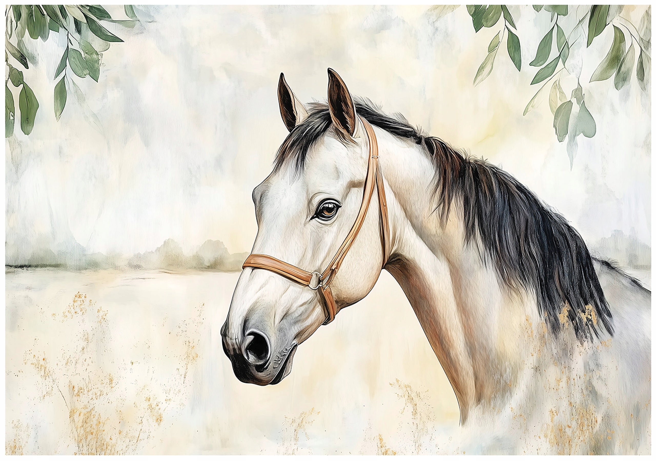 Papier Peint - Horse 225x250cm - Intissé main image 1